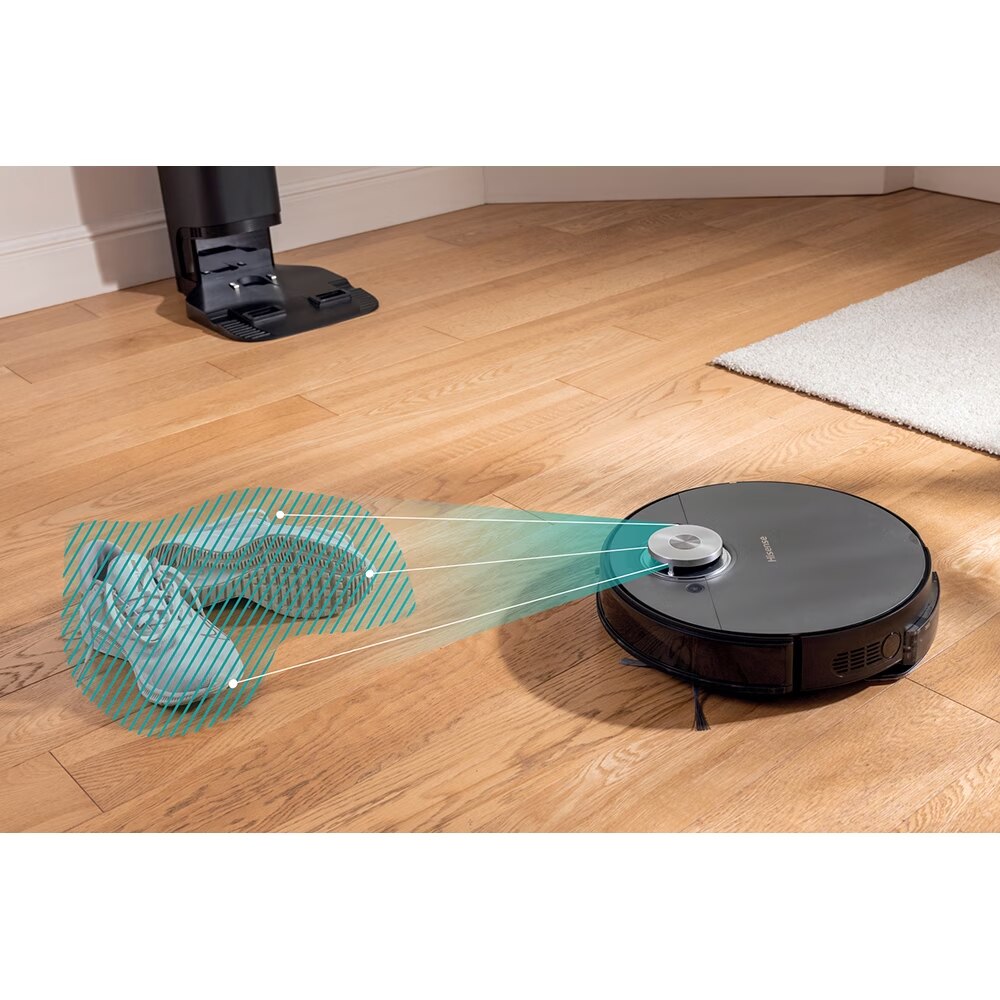 Aspirator robot HISENSE, 0.5l, 14.4V, autonomie max 150 min, functie mop, negru