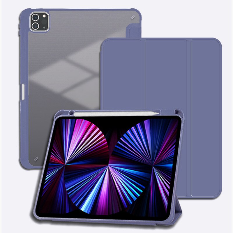Husă de protecție pentru iPad Pro 11, ORBER, rigidă, violet, suport reglabil 10x70