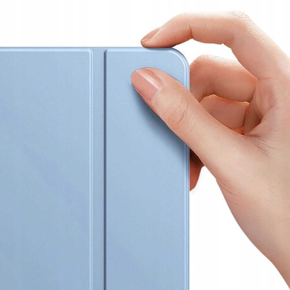 Set etui TechProtect SmartCase si sticla Hofi Glass Pro+ pentru iPad 10.9" 10/2022 si 11" 11/2025, Sky Blue, dimensiuni 245x176mm