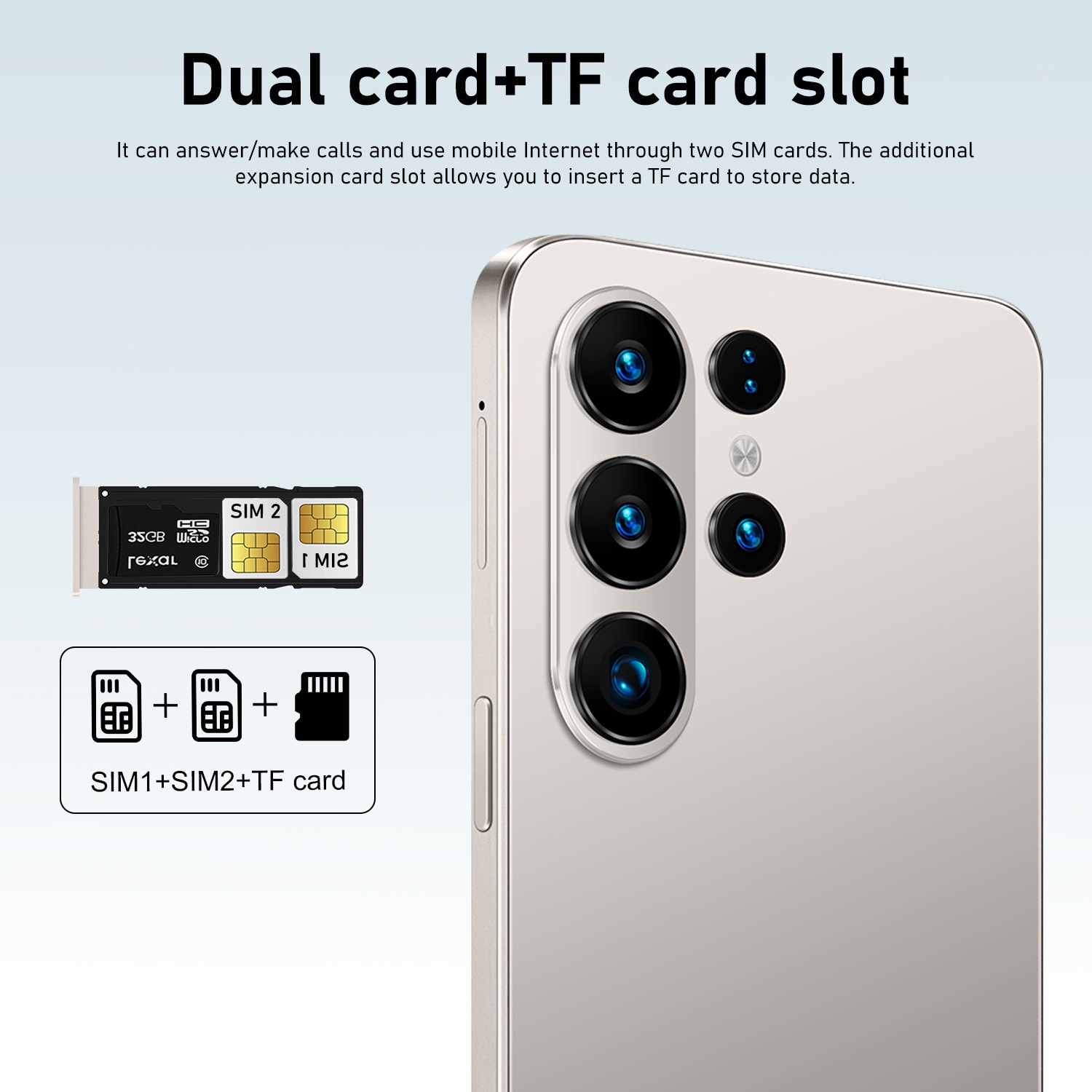 Telefon mobil 4G, 6.56 inch, 3GB RAM, 16GB ROM, gri, Dual SIM+microSD, Android 10.0