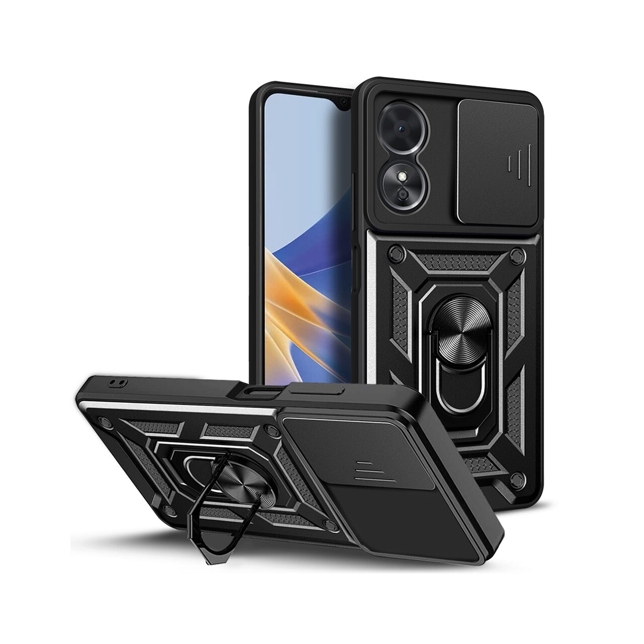 Husa pentru Motorola Moto G73 - Techsuit CamShield Series - Black