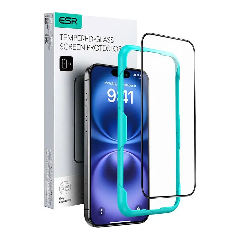 Folie protectie ecran din Sticla securizata - compatibil cu Apple iPhone 16 - culoare Transparent