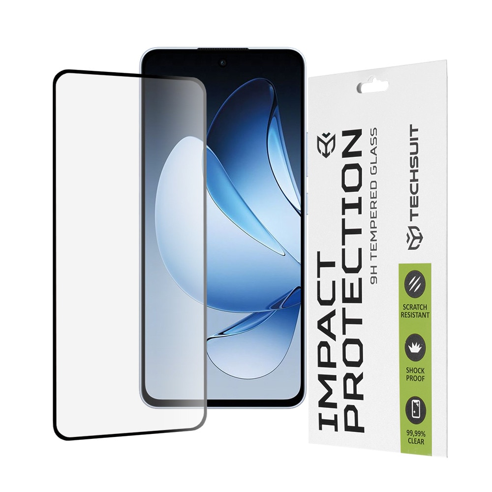 Folie pentru Oppo Reno13, 111D Full Cover / Full Glue Glass, Negru