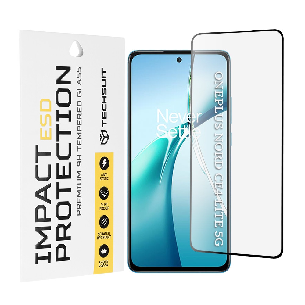 Folie pentru OnePlus Nord CE4 Lite - Techsuit ESD Glass - Black