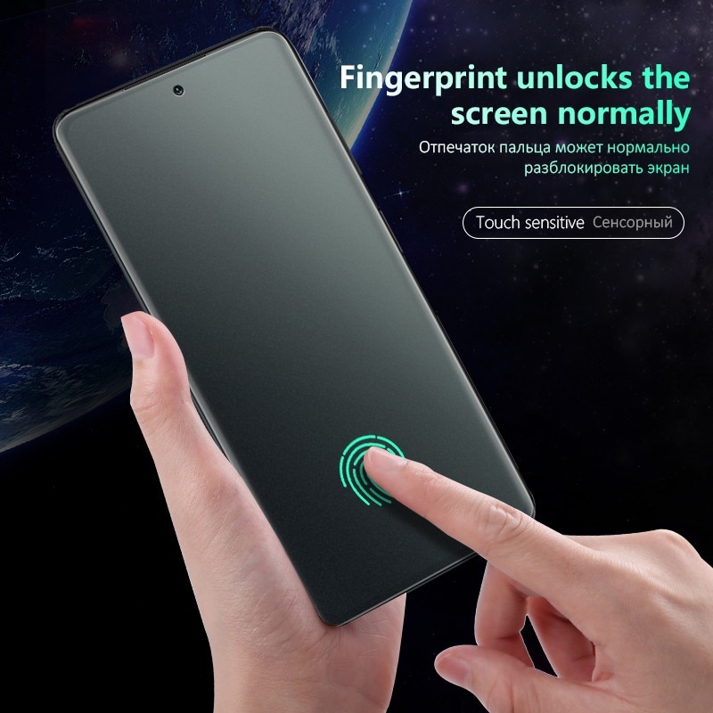 Folie Display Privacy pentru Xiaomi Poco C85 4G, protectie Infinity Enterprise cu lipire Completa pentru ecran telefon Fata din Hydrogel AntiShock, Flexibil, Silicon, Set complet pentru Instalare rapida