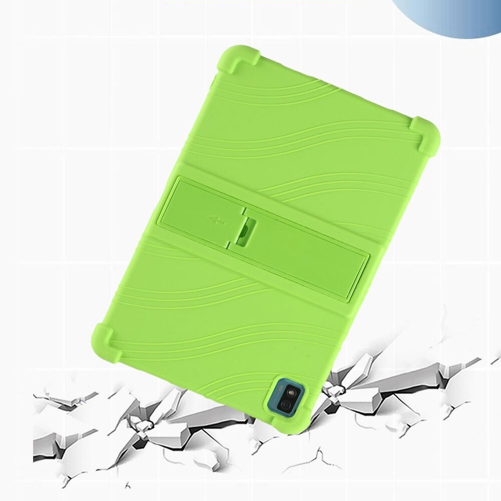 Husa tableta pentru TCL 10 Tab Max 10.36 inch, silicon, cu suport invizibil, Verde