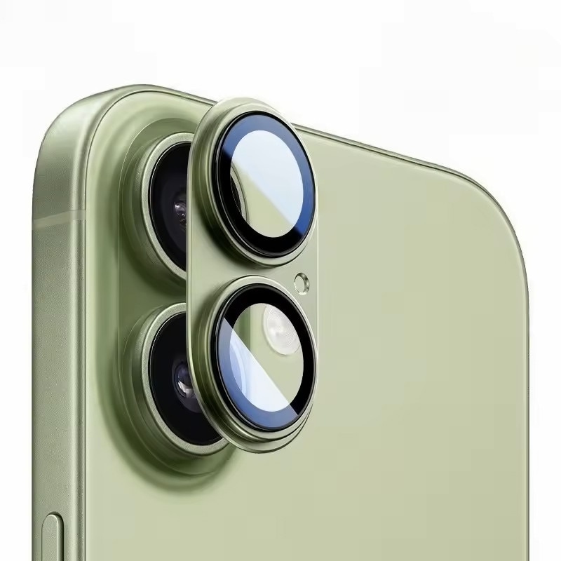 Folie Camera din sticla pentru iPhone 17, Full Cover, Protectie Completa, Daden, Ultra Rezistenta, Calitate Premium, Sage/Verde