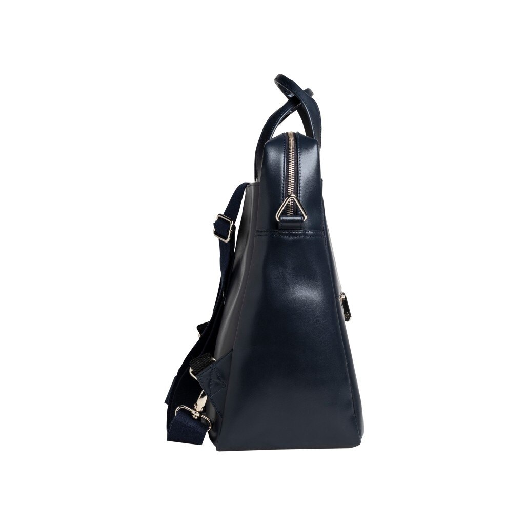 Rucsac din piele laptop 14" Exactive Lady Exacompta 17237E, bleumarin