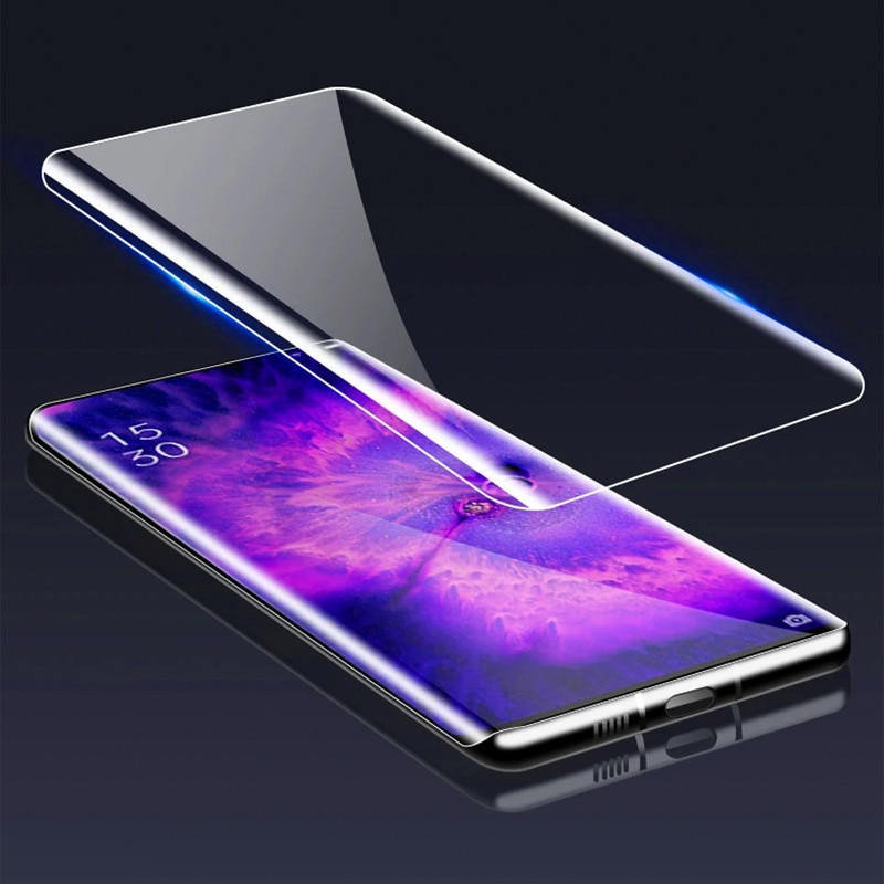 Folie protectie UV pentru Samsung Galaxy S26 Ultra, Optim Solution, Hidrogel cu Adeziv UV, Silicon Securizat, Kit complet, Include lampa si cablu tip C, Shock Absorbing, Long-Term Tested, Textura Sticla, Clear