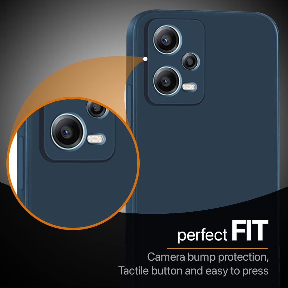 Husa Silicon TPU G-Tech Liquid, Compatibil cu Xiaomi Redmi Note 12 Pro Plus 5G, din silicon, Albastru Inchis