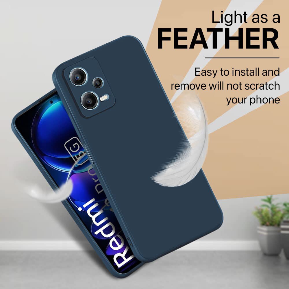 Husa Silicon TPU G-Tech Liquid, Compatibil cu Xiaomi Redmi Note 12 Pro Plus 5G, din silicon, Albastru Inchis