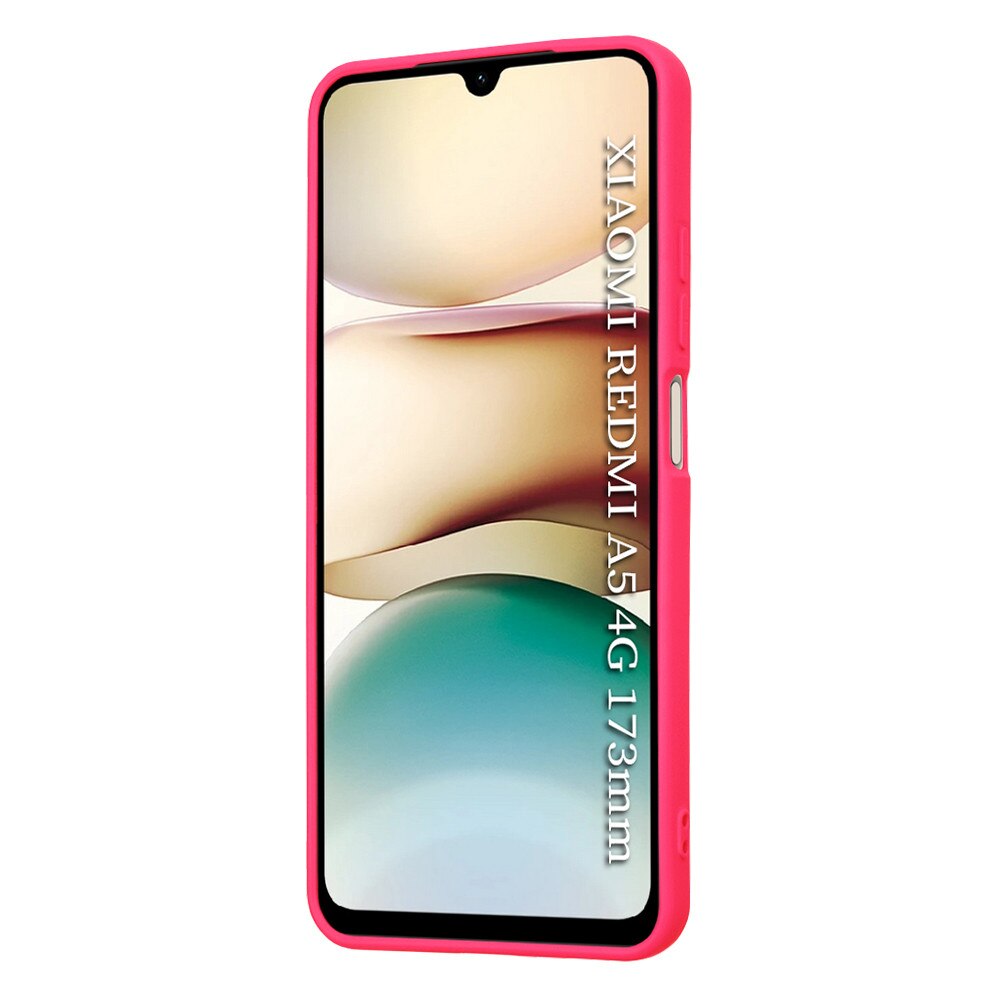 Husa pentru Xiaomi Redmi A5 4G (Standard), SKYDDAR INNOVATION, din Silicon Catifelat, SoftElegance, set cu sticker, Fucsia