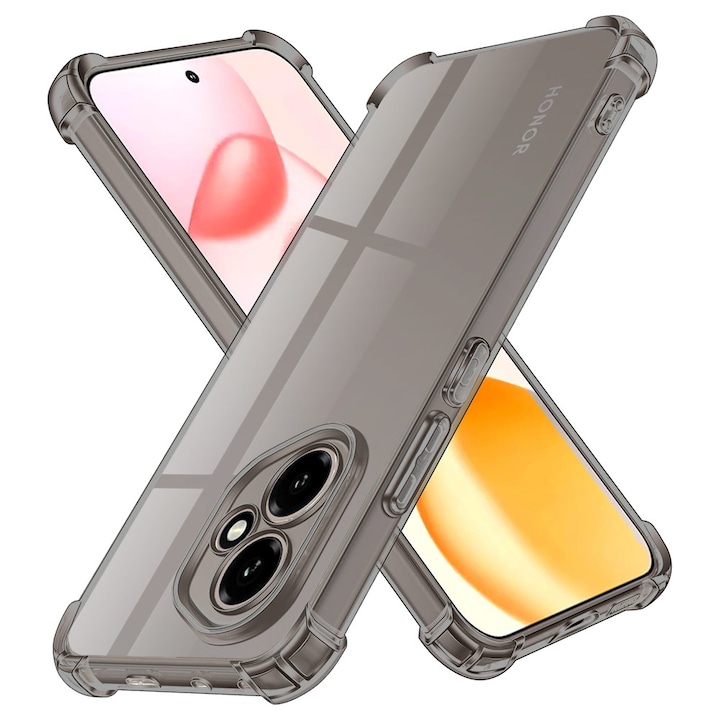 Husa pentru Xiaomi Redmi Note 12 Pro 5G - Techsuit Shockproof Clear Silicone - Smoke Black