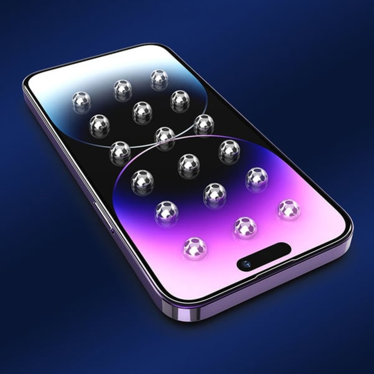 Folie de sticla securizata pryvate (anti-spy), Supero, compatibila iPhone 16 Pro Max, 2 bucati, 9H duritate, montaj cu rama aplicatoare, protectie impotriva zgarieturilor, compatibil Face ID, pachet cu accesoriu de instalare, transparent mat