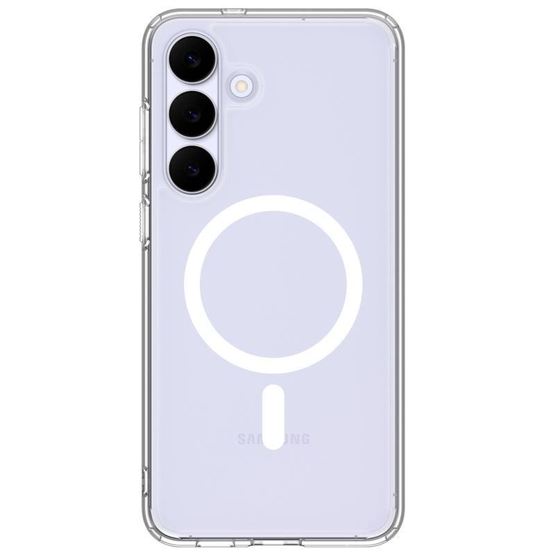 Carcasa Spigen Ultra Hybrid cu MagSafe compatibila cu Samsung Galaxy S25 FE, Clear White