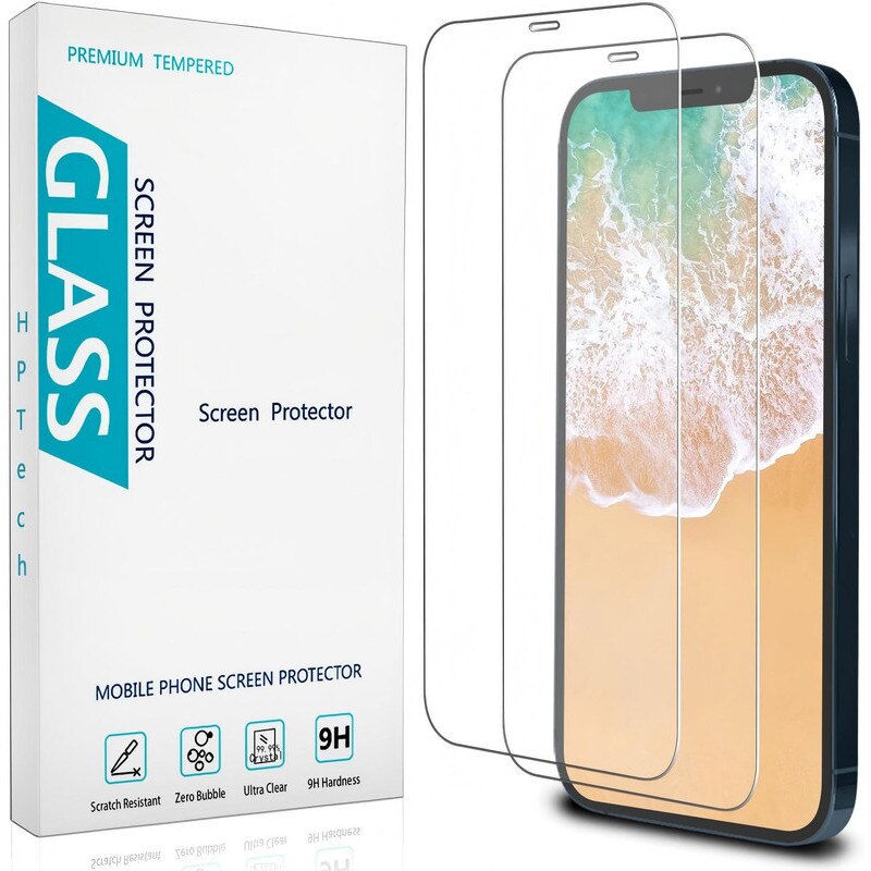 Folie protectie ecran sticla temperata iPhone 12 Pro Max 6.7 inch set 2 buc transparent 0.33mm