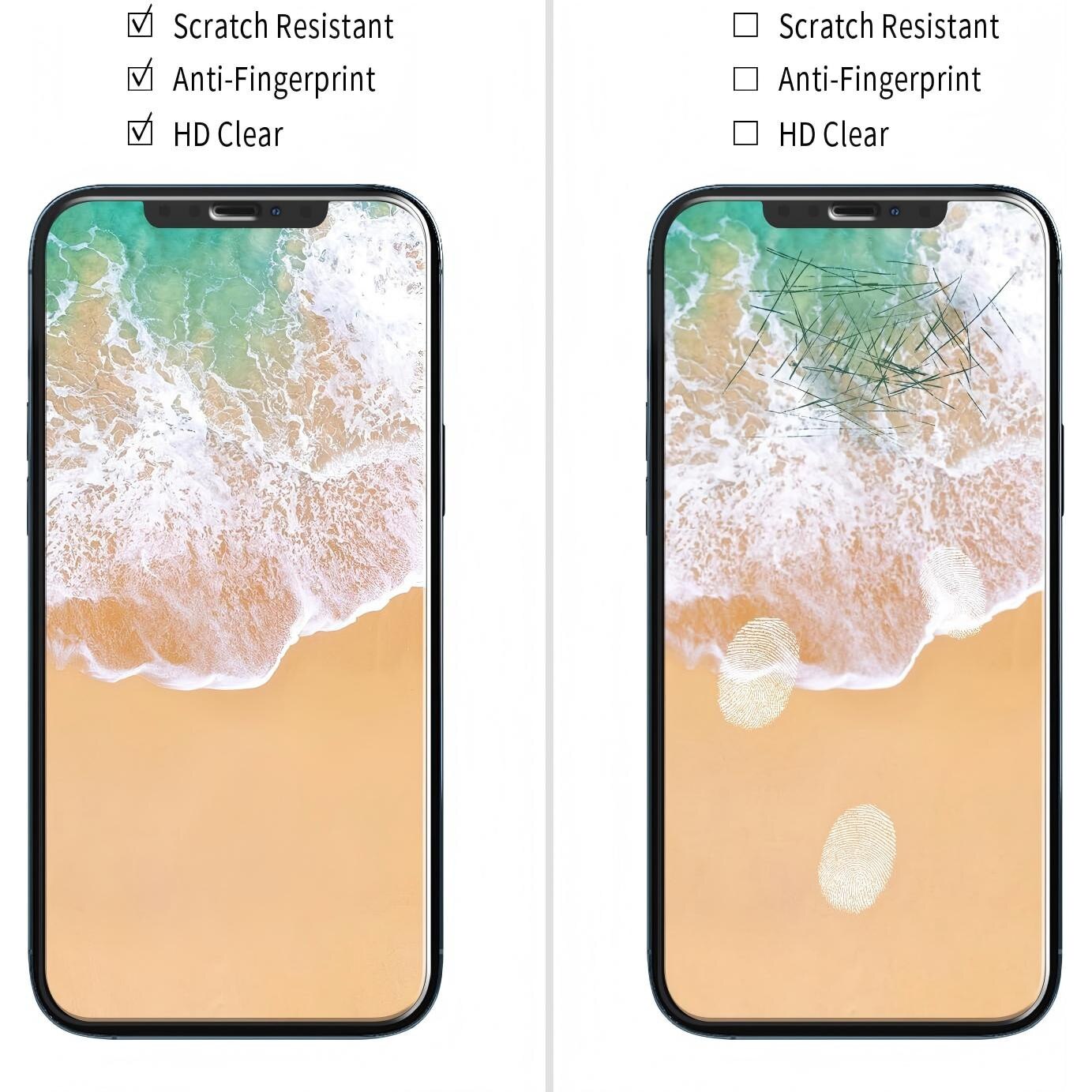 Folie protectie ecran sticla temperata iPhone 12 Pro Max 6.7 inch set 2 buc transparent 0.33mm
