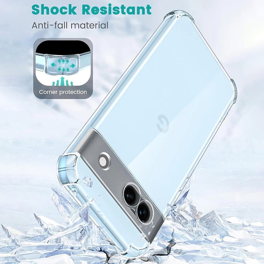 Husa pentru Google Pixel 9 - Techsuit Shockproof Clear Silicone - Clear