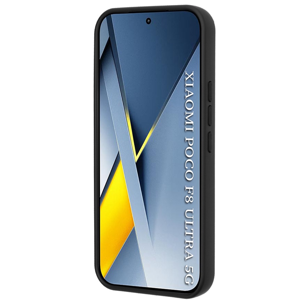 Husa pentru Xiaomi Poco F8 Ultra Daden® Glinth, Suport Inel, Antisoc, Calitate Premium, Fumuriu cu Margini Negre