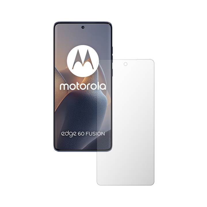 Folie Protectie Ecran iSkinz pentru Motorola Edge 60 Fusion - Full Cut, Invisible Skinz HD, Siliconica Ultra-Clear cu Acoperire Totala, Adeziva si Flexibila