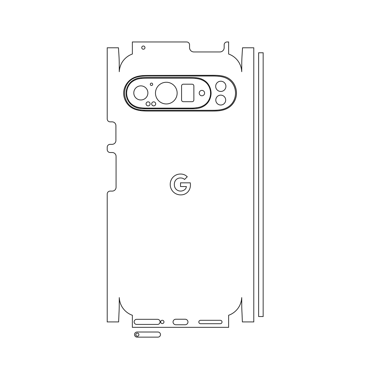 Folie iSkinz pentru Google Pixel 9 Pro XL - Negru Mat, 360 Cut, Skin Adeziv Full Cover, Protectie Carcasa Spate si Laterale