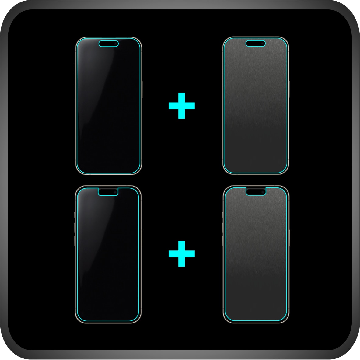 Set 4X Folie Protectie Ecran Folie24, pentru Motorola Edge 50, 2X Ultra-Clear + 2X Mate, Acoperire Full-Display si Case-Friendly, Adezive, Flexibile cu Auto Regenerare