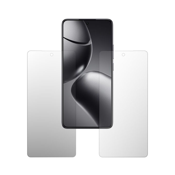 Set 2X Folie Protectie Ecran iSkinz pentru Xiaomi 14T - Case friendly, Invisible Skinz HD, Siliconica Ultra-Clear cu Acoperire Totala, Adeziva si Flexibila