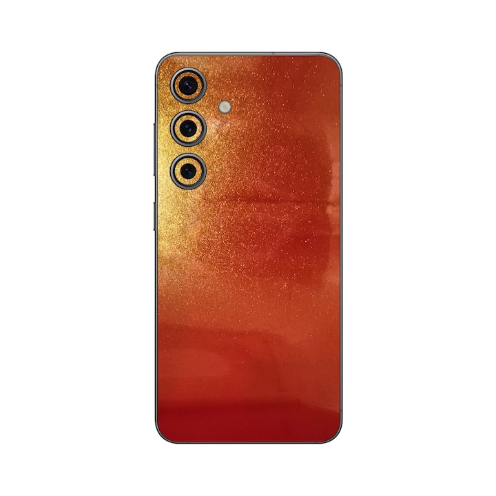 Folie iSkinz pentru Samsung Galaxy S24 - Cameleon Color Shift Sunset, 360 Cut, Skin Adeziv, Protectie Carcasa Spate si Laterale