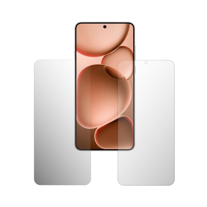 Set 2X Folie Protectie Ecran Folie24, pentru Oppo Find X8 Ultra, 1X Ultra-Clear + 1X Mata, Acoperire Totala Full-Display, Adezive, Flexibile cu Auto Regenerare