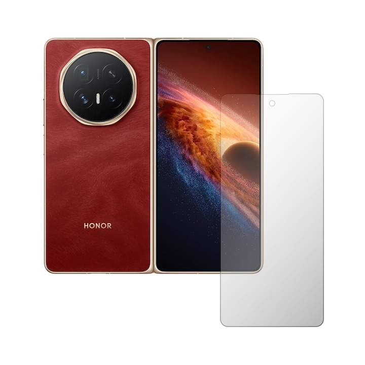 Folie Protectie Ecran Folie24, pentru Honor Magic V6, 1X Ultra-Clear cu Acoperire Case-Friendly ( Compatibile cu Carcasa ), Adeziva, Flexibila cu Auto Regenerare