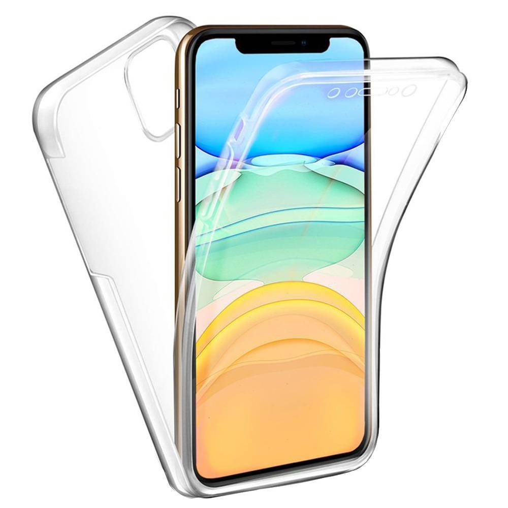 Husa 360 compatibila cu IPhone 15- V2 Transparent fata si spate