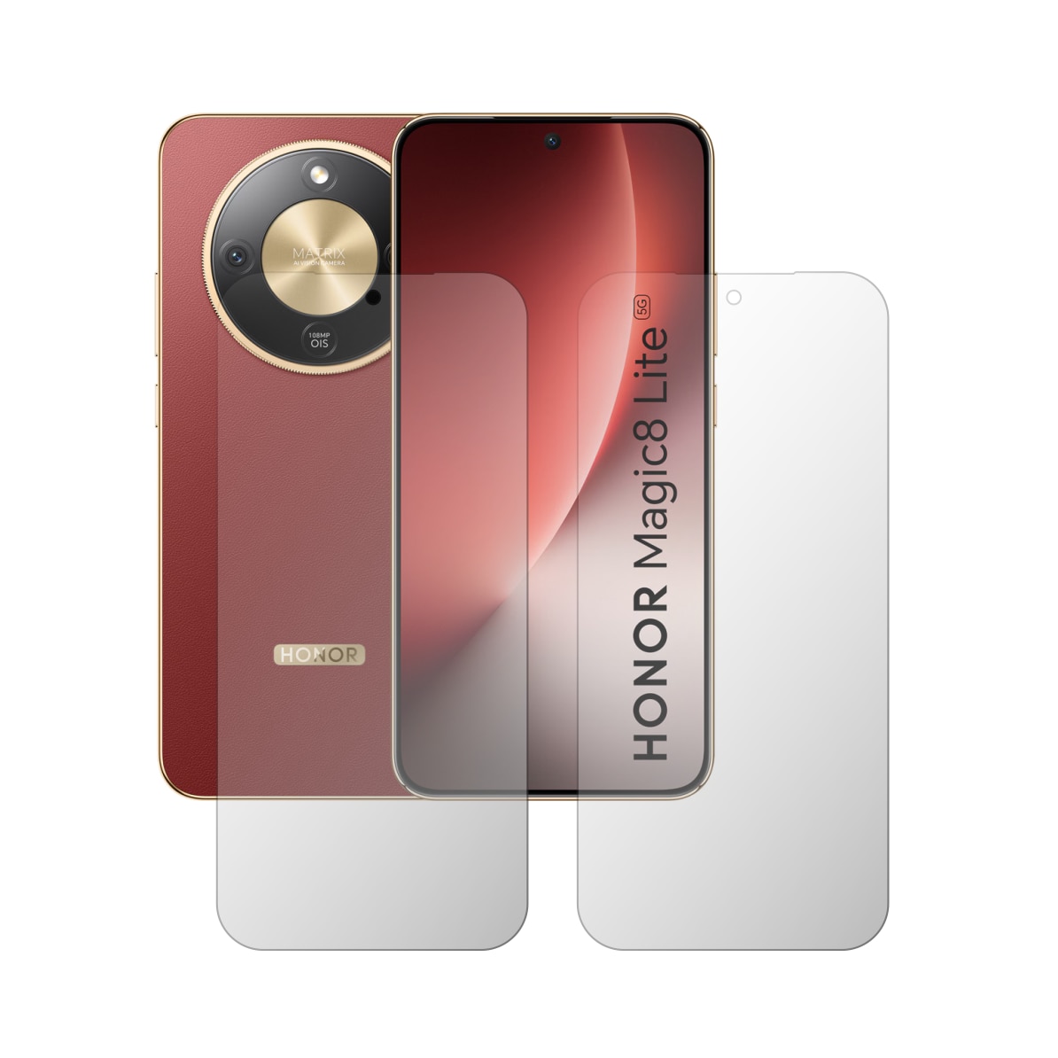 Set 2X Folie Protectie Ecran iSkinz Mata pentru Honor Magic8 Lite - Case friendly, Siliconica Matte Compatibila cu Carcasa, Anti-Amprenta, Adeziva si Flexibila