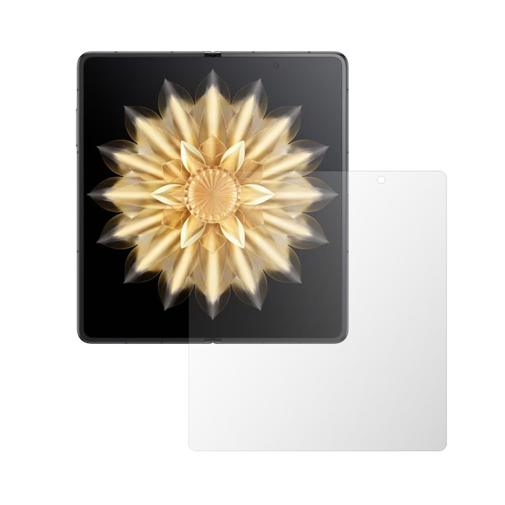 Set 2 Folii Protectie Ecran Intern iSkinz pentru Honor Magic V2 - Full Cut, Invisible Skinz HD, Siliconica Ultra-Clear cu Acoperire Totala, Adeziva si Flexibila