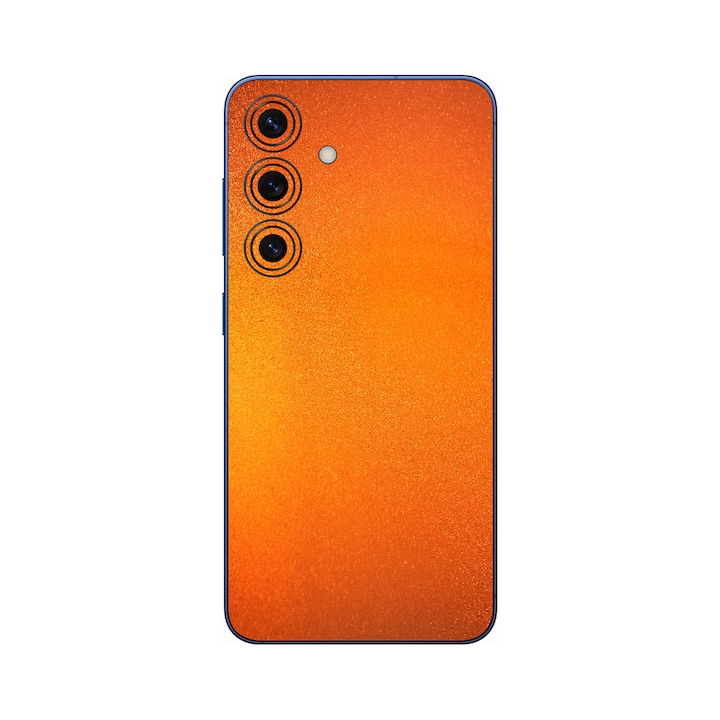 Folie iSkinz pentru Samsung Galaxy S25 FE - Tangerine Dream, 360 Cut, Skin Adeziv, Protectie Carcasa Spate si Laterale