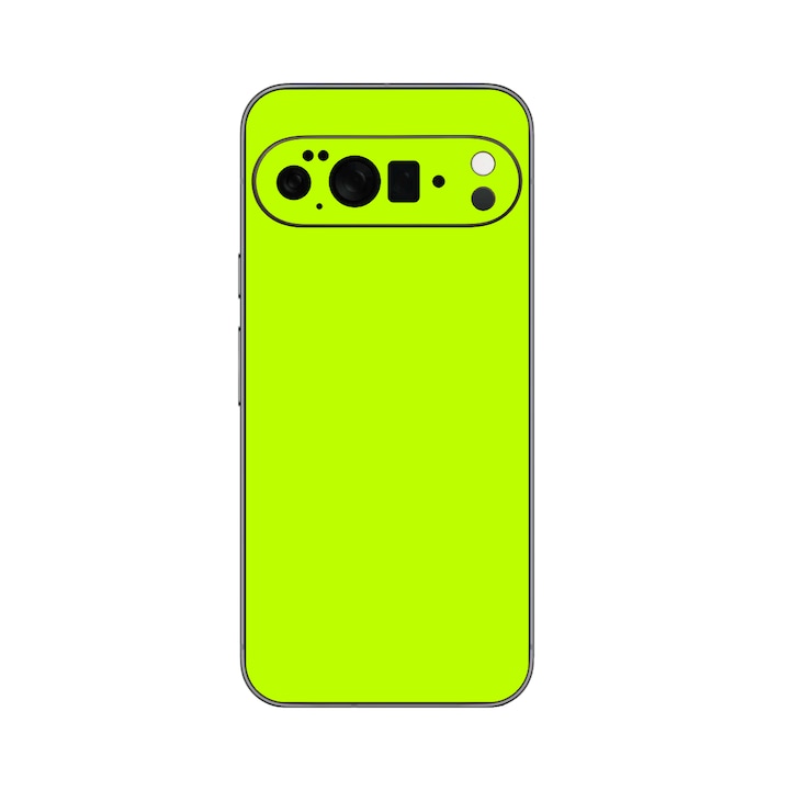 Folie iSkinz pentru Google Pixel 10 Pro - Neon Galben, 360 Cut, Skin Adeziv, Protectie Carcasa Spate si Laterale