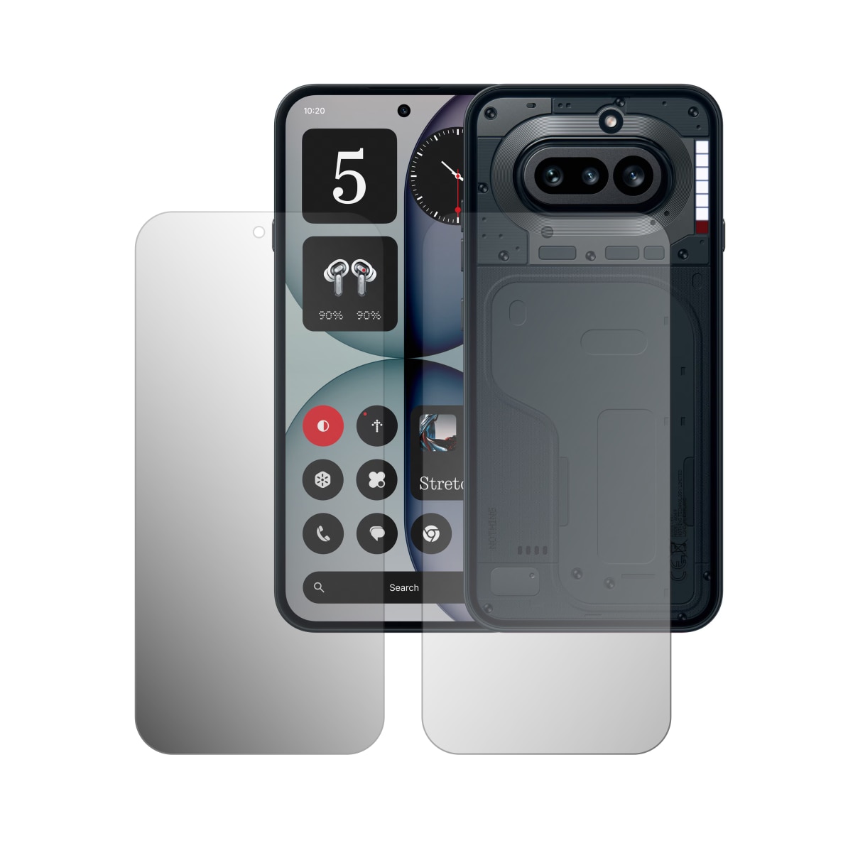 Set 2X Folie Protectie Ecran iSkinz Mata pentru Nothing Phone (4a) - Full Display, Siliconica Matte Anti-Amprenta, Adeziva si Flexibila