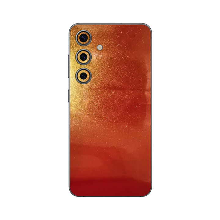 Folie iSkinz pentru Samsung Galaxy S24 - Color Shift Sunset, 360 Cut, Skin Adeziv Full Cover, Protectie Carcasa Spate si Laterale