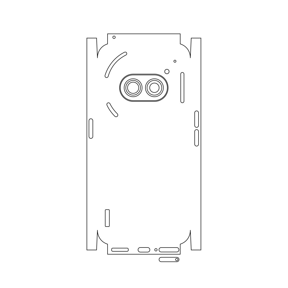 Folie iSkinz pentru Nothing Phone 2a - Carbon Transparent, 360 Cut, Skin Adeziv Full Cover, Protectie Carcasa Spate si Laterale