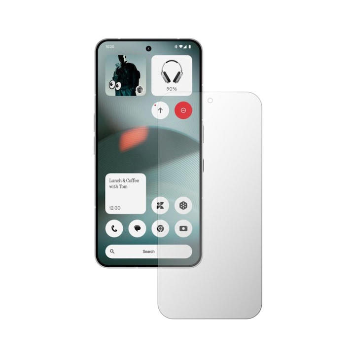 Folie Protectie Ecran Folie24, pentru Nothing Phone (3), 1X Ultra-Clear cu Acoperire Case-Friendly ( Compatibile cu Carcasa ), Adeziva, Flexibila cu Auto Regenerare