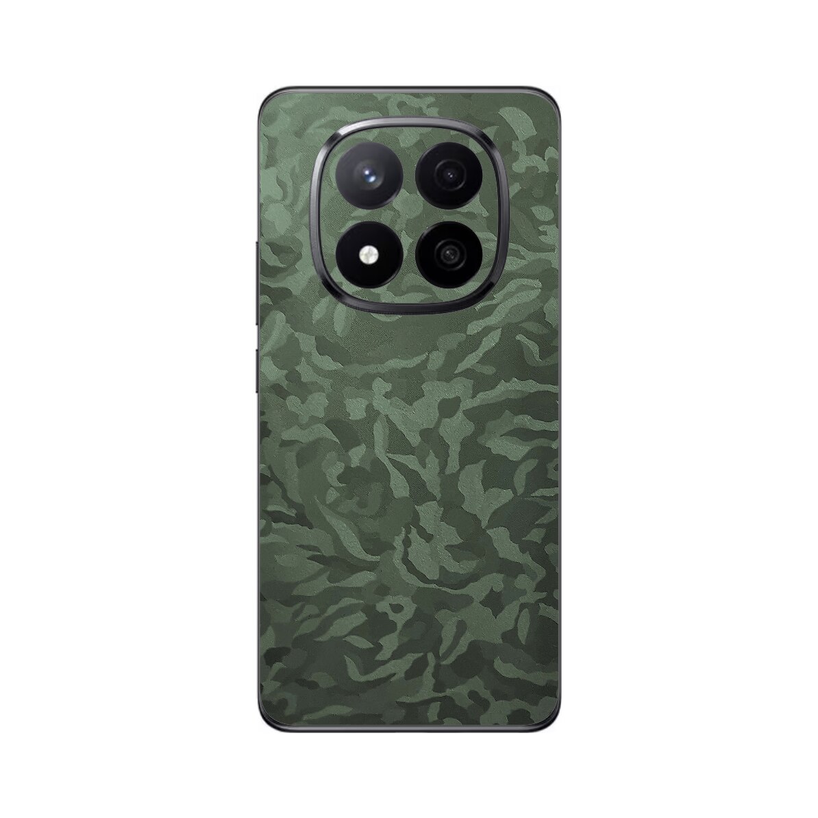 Folie iSkinz pentru Xiaomi Redmi Note 14 Pro - Camo Verde Military Green Shadow, 360 Cut, Skin Adeziv Full Cover, Protectie Carcasa Spate si Laterale