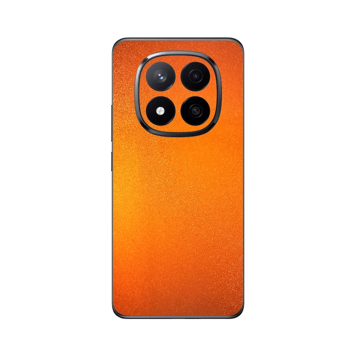 Folie iSkinz pentru Xiaomi Redmi Note 14 Pro - Tangerine Dream, Split Cut, Skin Adeziv Full Cover, Protectie Carcasa Spate si Laterale