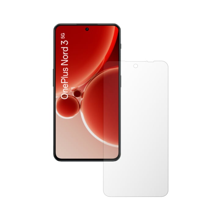 Folie Protectie Ecran iSkinz pentru OnePlus Nord 3 5G - Full Cut, Invisible Skinz HD, Siliconica Ultra-Clear cu Acoperire Totala, Adeziva si Flexibila