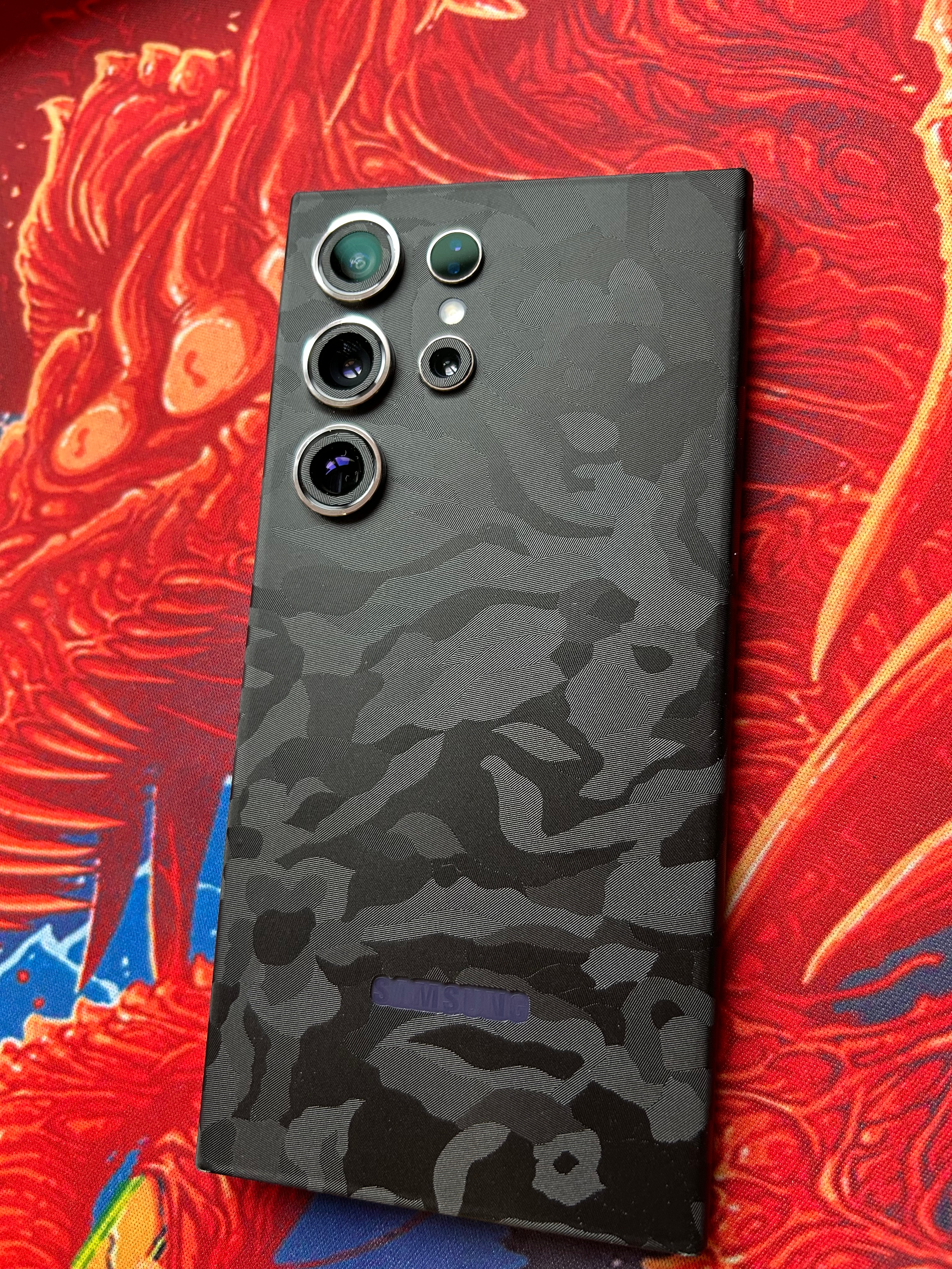 Folie iSkinz pentru Samsung Galaxy S24 Ultra - Cocoon Black, 360 Cut, Skin Adeziv Full Cover, Protectie Carcasa Spate si Laterale