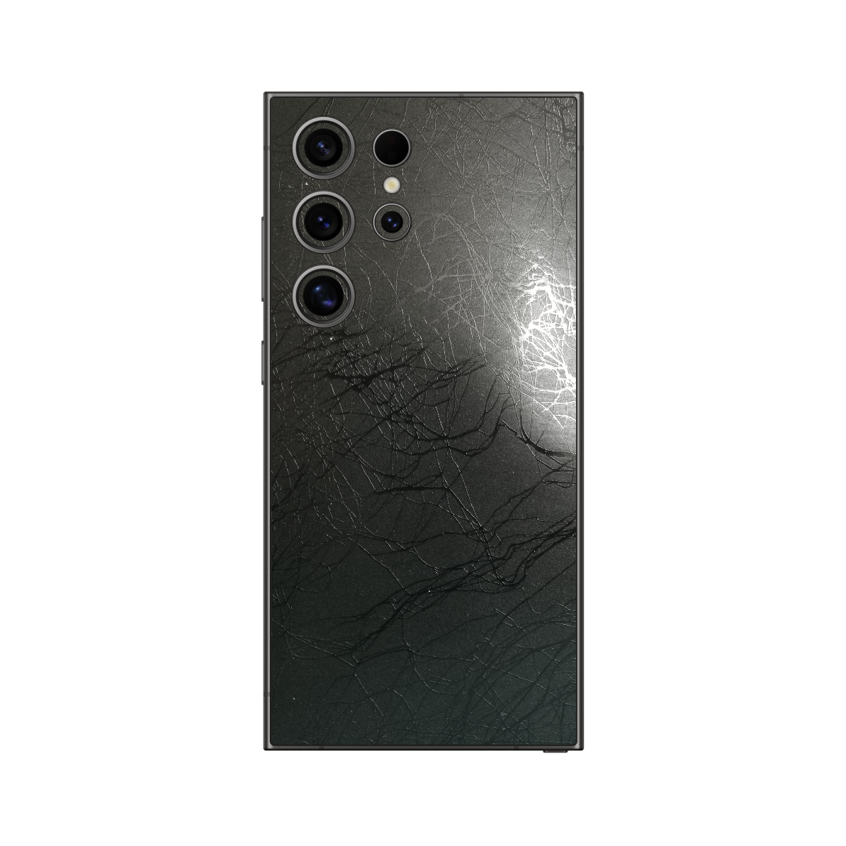 Folie iSkinz pentru Samsung Galaxy S24 Ultra - Cocoon Black, 360 Cut, Skin Adeziv Full Cover, Protectie Carcasa Spate si Laterale