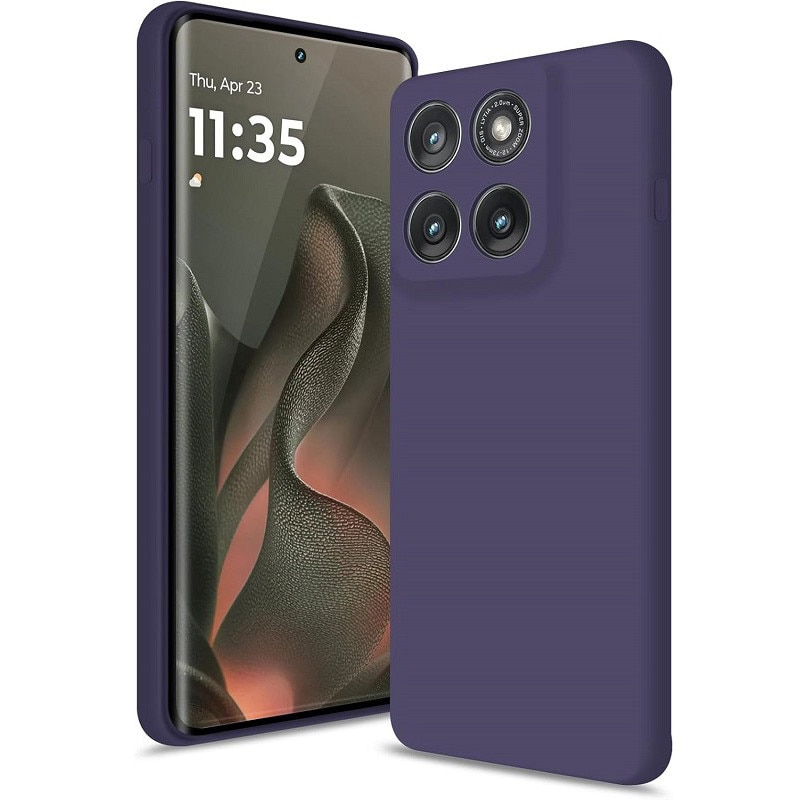 Carcasa compatibil cu Motorola Moto Edge 70 OEMG®, silicon, ultra subtire, rezistenta la socuri, Violet inchis