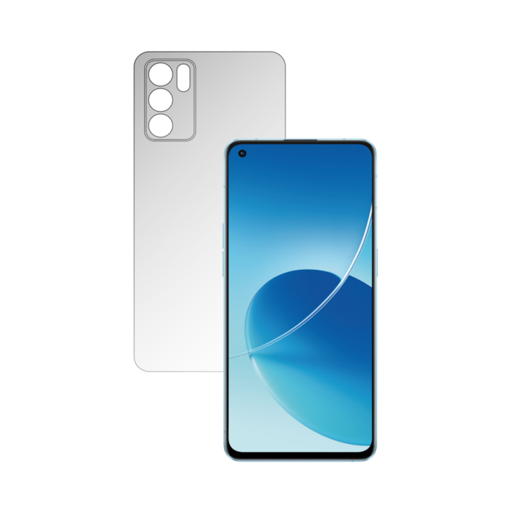 Folie Protectie Spate iSkinz AutoRegeneranta pentru Oppo Reno 6 5G - Invisible Skinz UHD, Simple Cut, Siliconica Ultra-Clear pentru Carcasa Spate, Skin Adeziv Transparent
