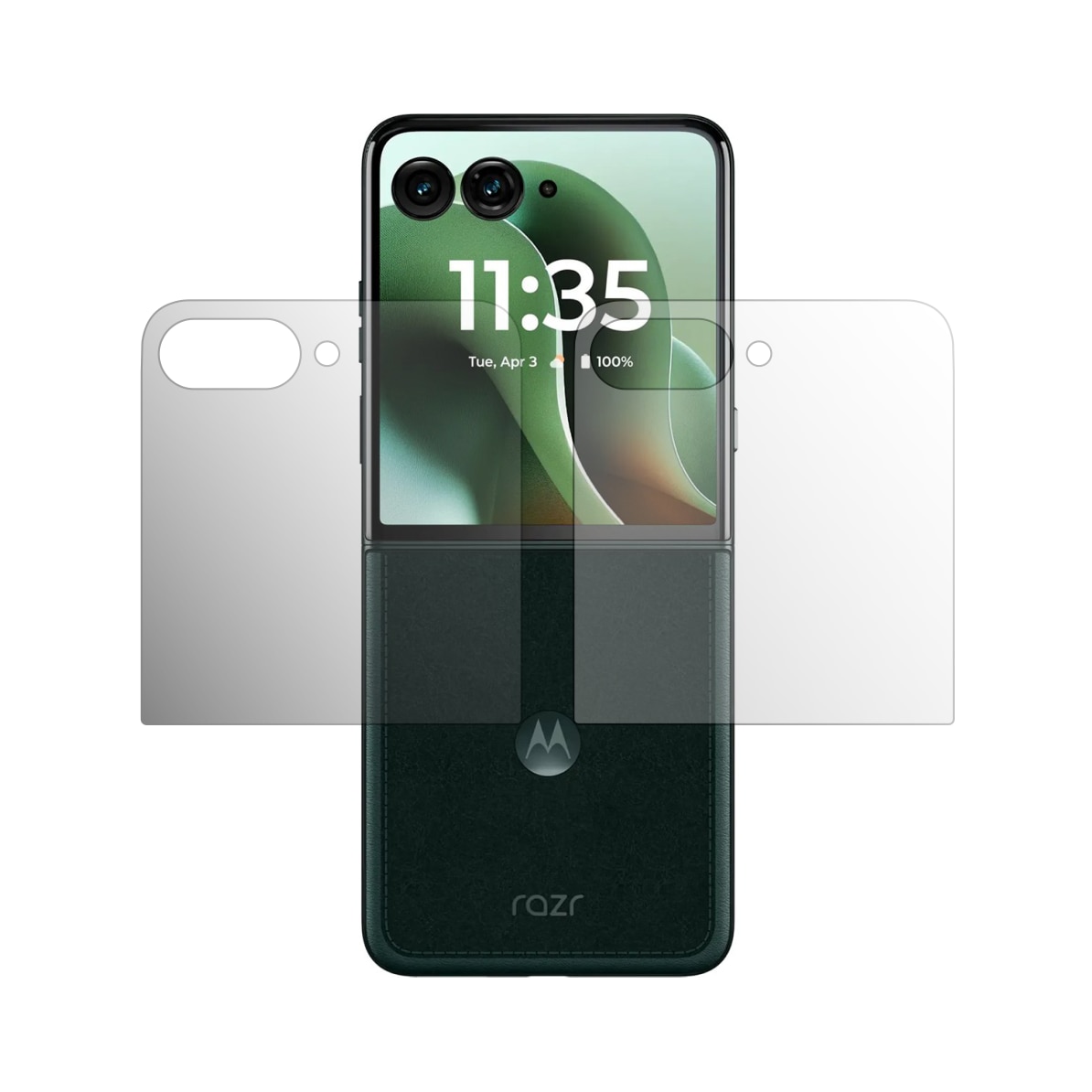 Set 2X Folie Protectie Ecran Externa Folie24, pentru Motorola Razr 60 Ultra, 1X Ultra-Clear + 1X Mata, Acoperire Totala Full-Display, Adezive, Flexibile cu Auto Regenerare