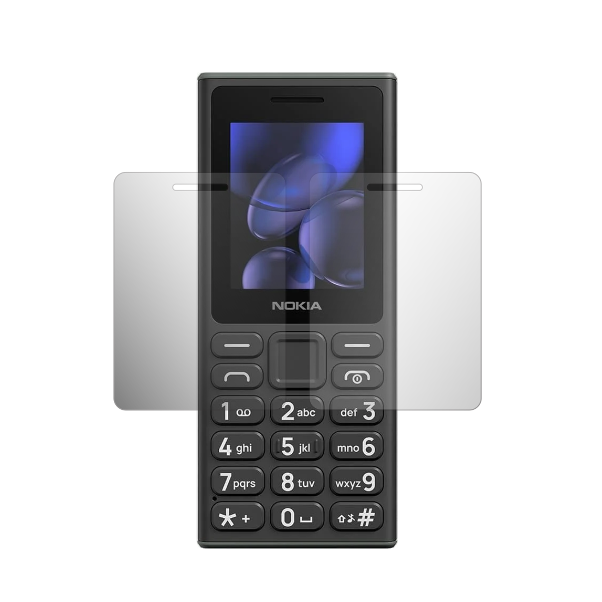 Set 2X Folie Protectie Ecran Folie24, pentru Nokia 105 (2024), 1X Ultra-Clear + 1X Mata, Acoperire Totala Full-Display, Adezive, Flexibile cu Auto Regenerare