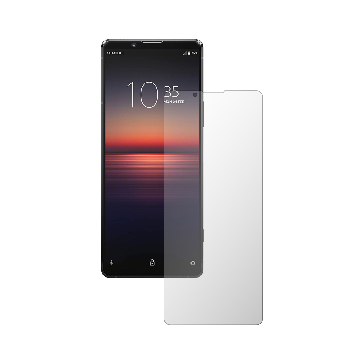Set 2X Folie Protectie Ecran iSkinz pentru Sony Xperia 1 II - Case friendly, Invisible Skinz HD, Siliconica Ultra-Clear cu Acoperire Totala, Adeziva si Flexibila