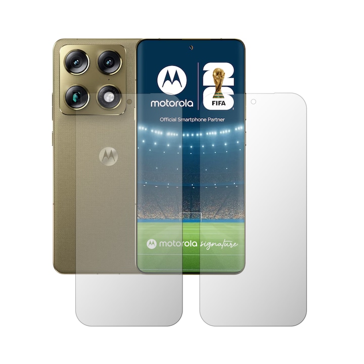 Set 2X Folie Protectie Ecran iSkinz HD pentru Motorola Signature - Case friendly, Siliconica Transparenta, Compatibila cu Carcasa, Adeziva si Flexibila